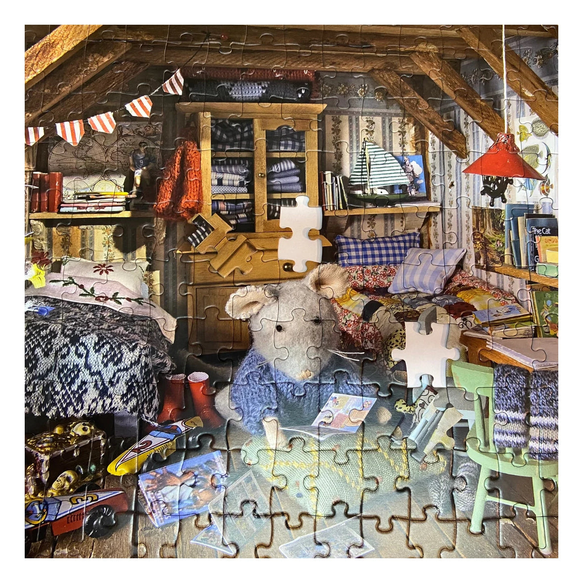 Puzzel Sam's slaapkamer (200 stukjes) Het Muizenhuis