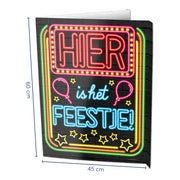 Raambord Hier is het Feestje
