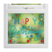 Raamstickers happy birthday Mix it up Brights