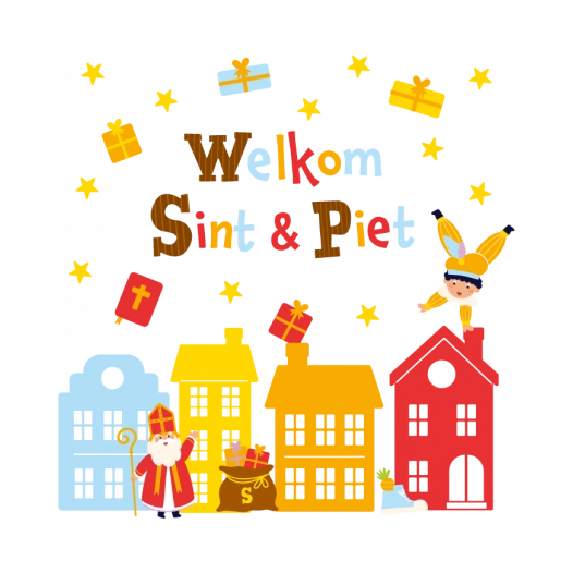 Raamstickers - Sinterklaas