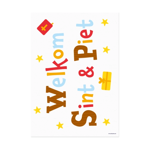 Raamstickers - Sinterklaas