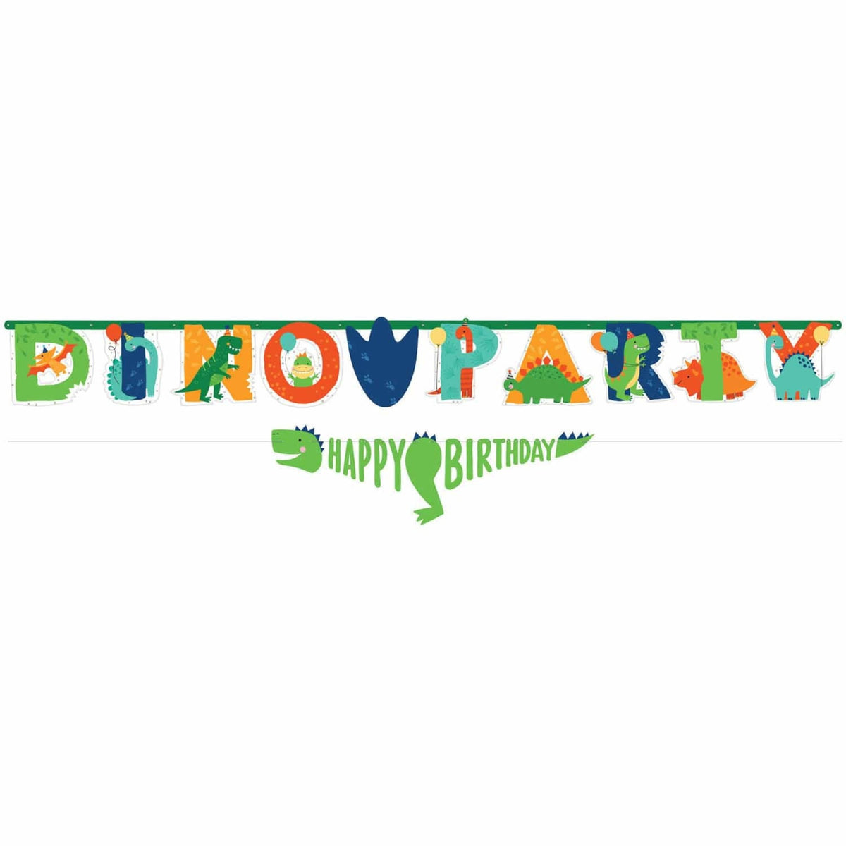 Dino-Mite Happy Birthday Letterslinger 230 cm – Dinosaurussen