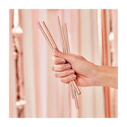 Rietjes Rose Goud RVS 5 stuks 21cm