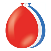 Rood, Wit, Blauwe ballonnen 25 stuks 30cm