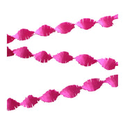 Roze Crêpe papier Slinger 6 meter