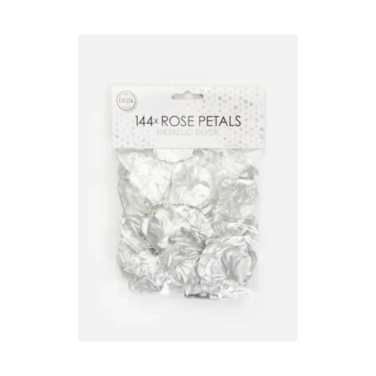 Rozenblaadjes Metallic Zilver - 144 stuks