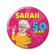 Sarah Cartoon - Button klein