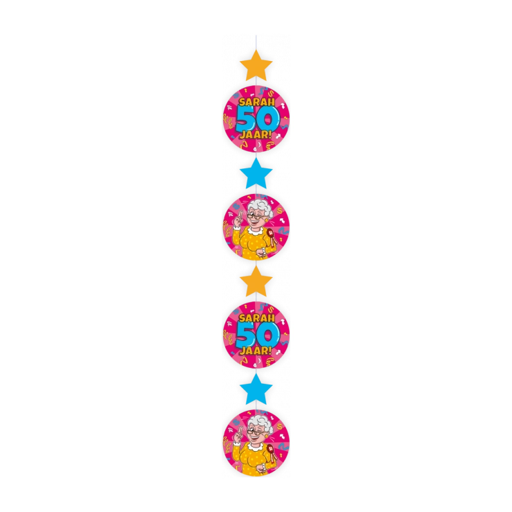 Sarah Cartoon - Hang decoratie - 1 stuk