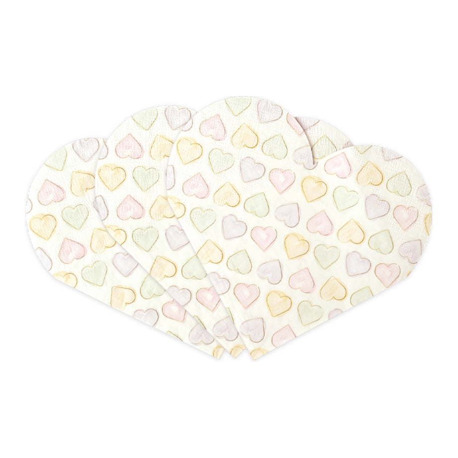Servetten Watercolor Hearts 20 stuks 33x33cm