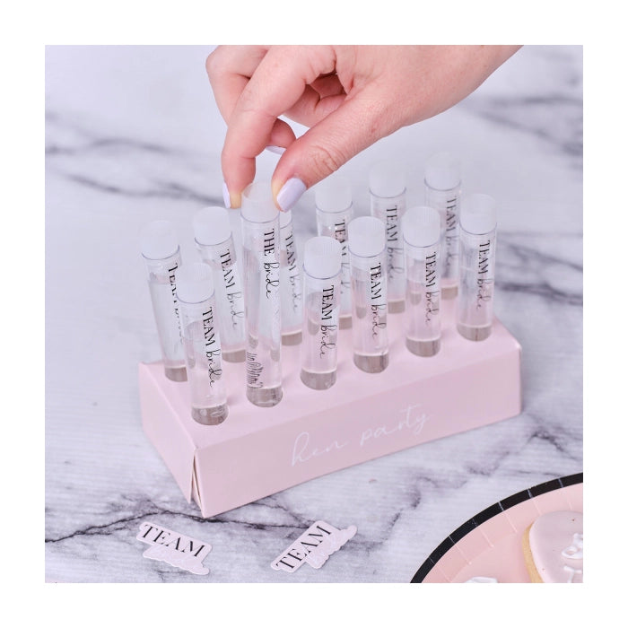 Shotglaasjes Team Bride 12 stuks
