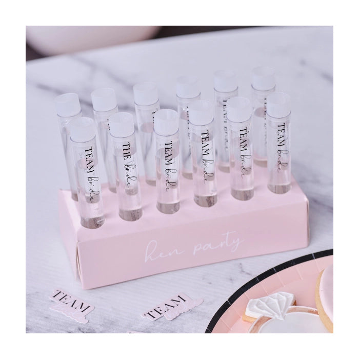 Shotglaasjes Team Bride 12 stuks