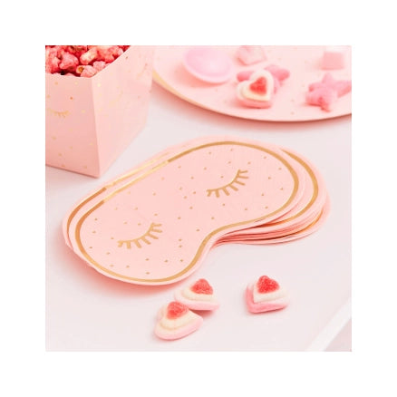 Slaapfeestje Pink Wink papieren servetten 16 stuks 16x20cm