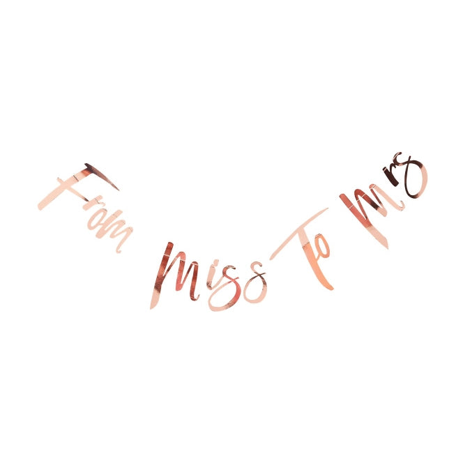 Slinger from Miss to Mrs rosé goud 170cm
