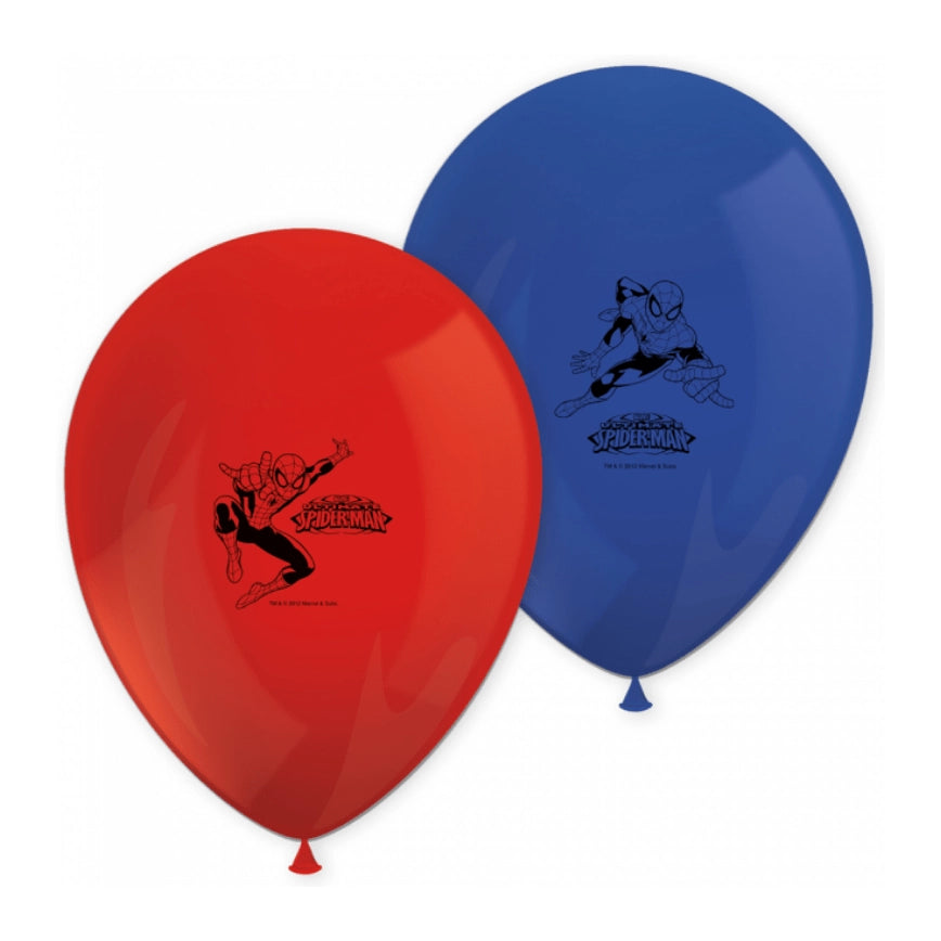 Spiderman ballonnen 8 stuks 28cm