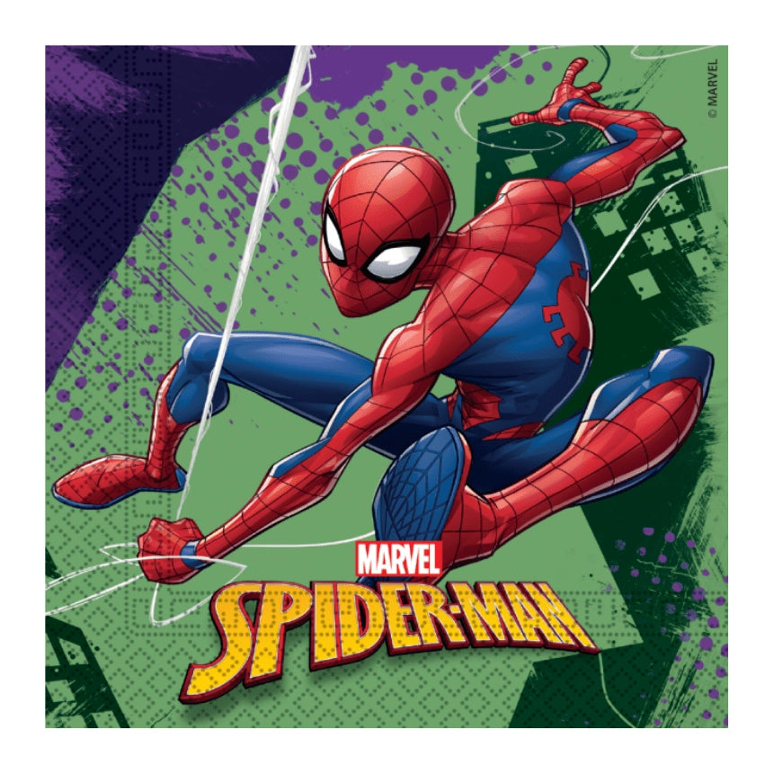 Spiderman papieren servetten, 20 stuks