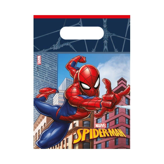 Spiderman uitdeelzakjes 6 stuks - crime fighters