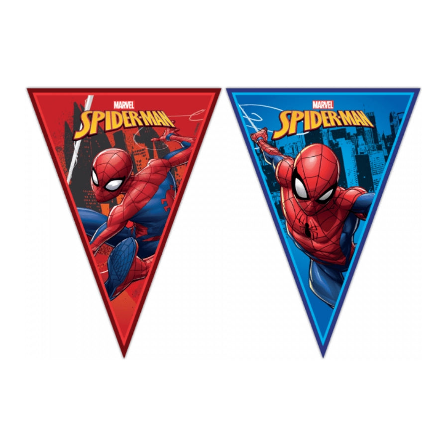 Spiderman vlaggetjes slinger