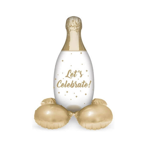 Staande folieballon Champagnefles