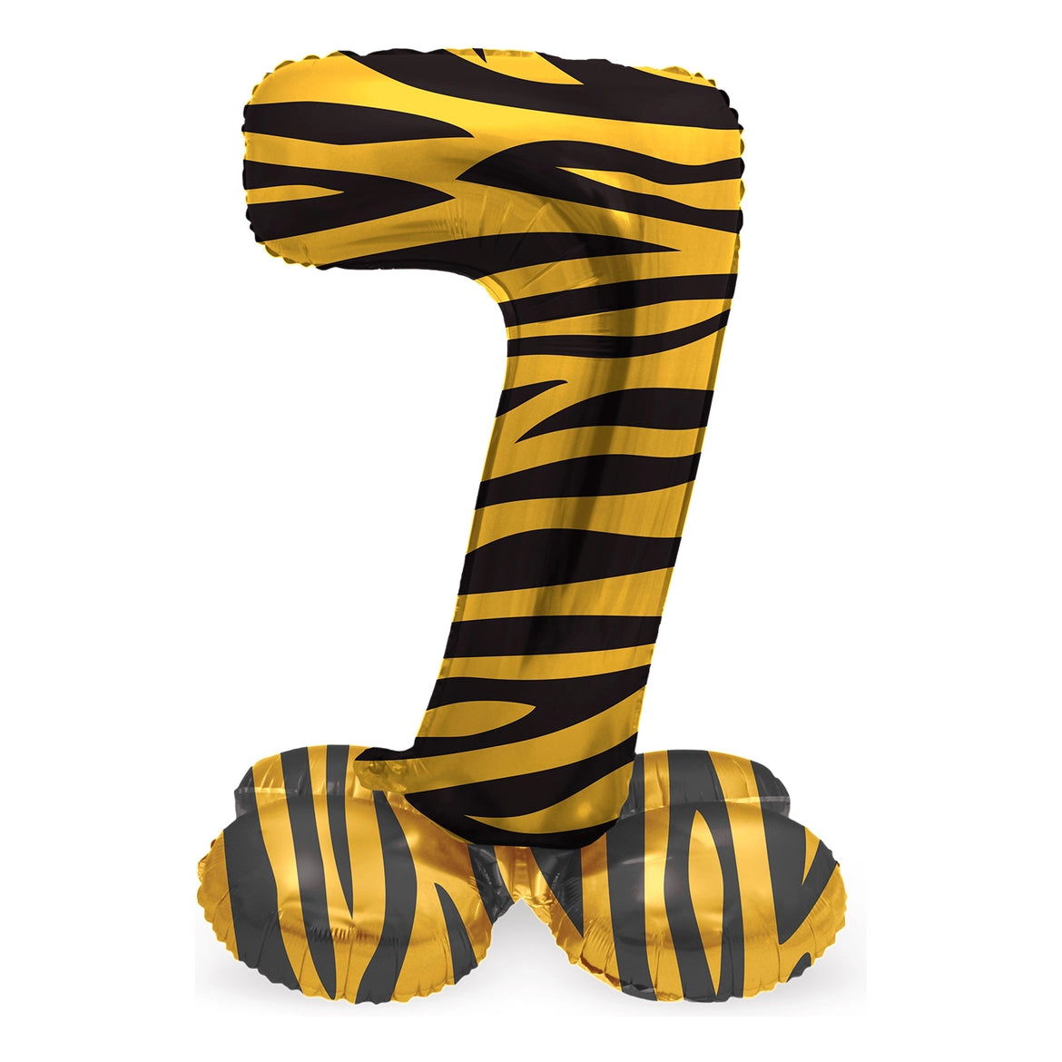 Staande Folieballon Cijfer 7 Tiger Chic - 72 cm