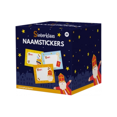 Stickers - Sinterklaas naamsticker 50 stuks