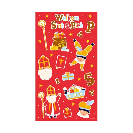Stickers - Sinterklaas stickervellen 4 stuks