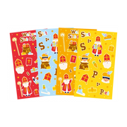 Stickers - Sinterklaas stickervellen 4 stuks