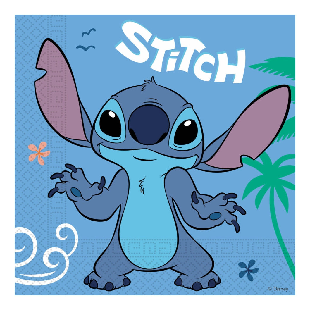 Stitch servetten 33x33cm 20 stuks