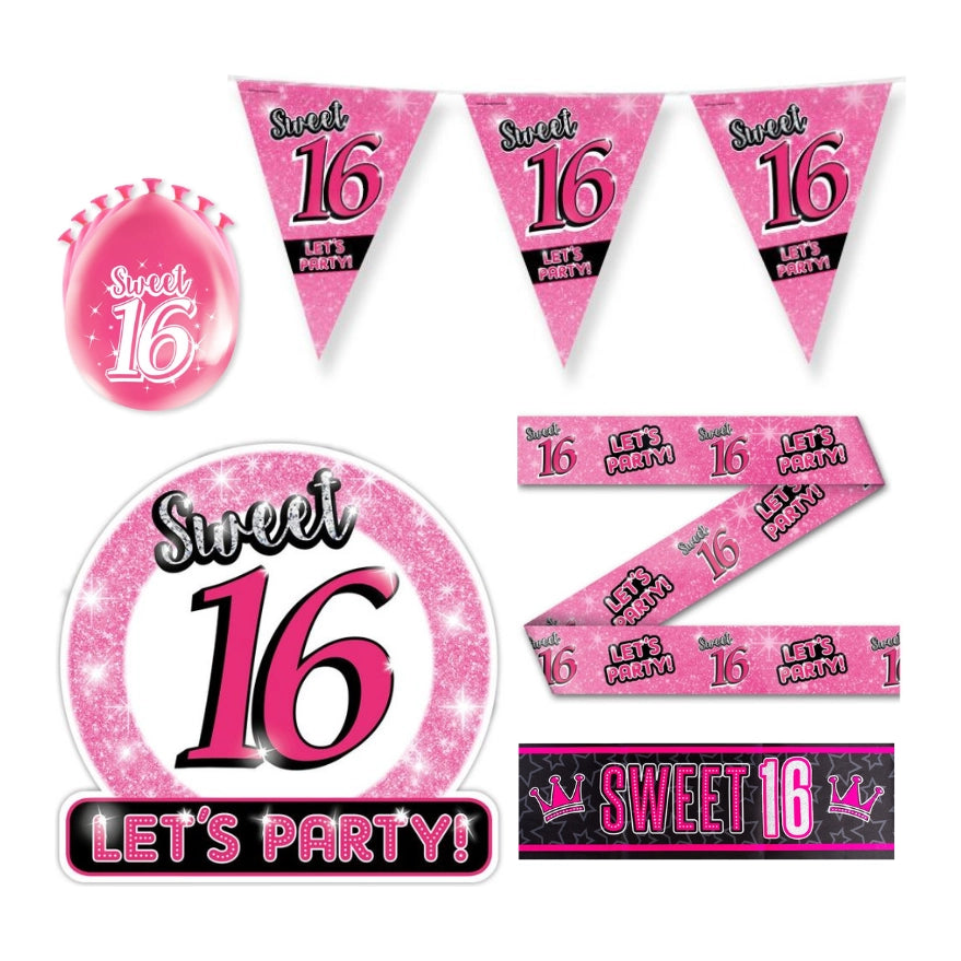 Sweet 16 Versiering pakket - L2