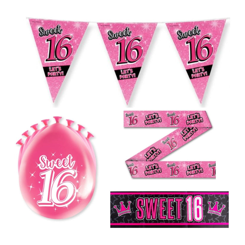 Sweet 16 Versiering pakket - M2
