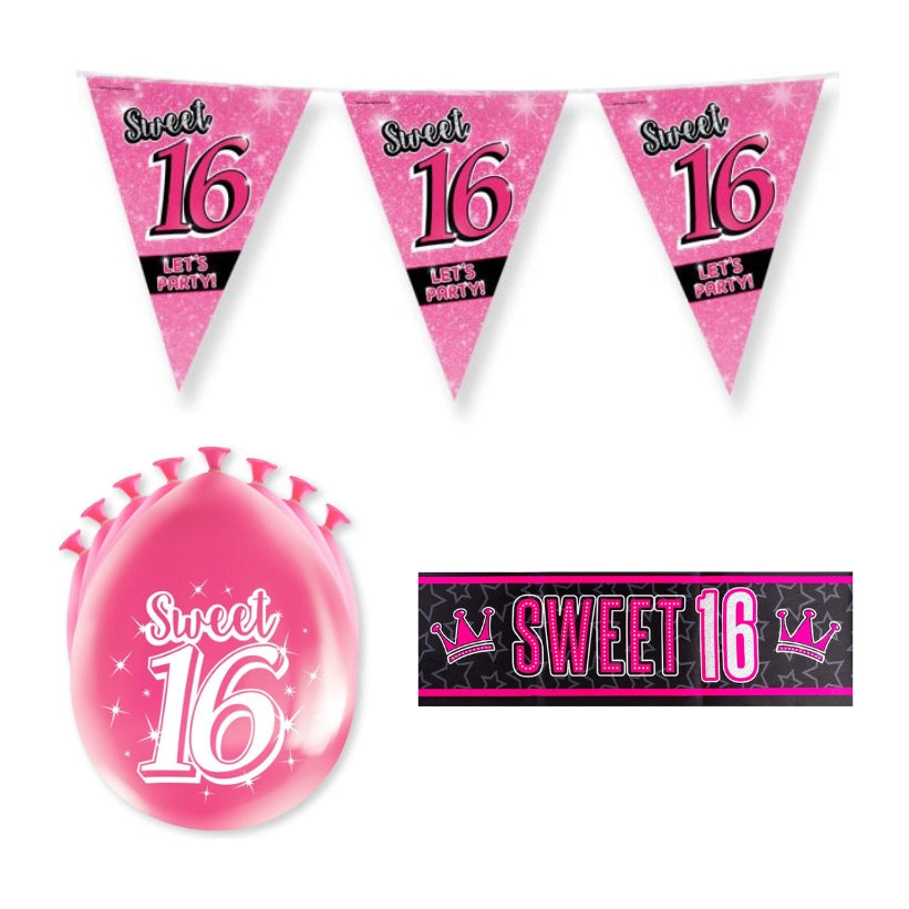 Sweet 16 Versiering pakket - S2