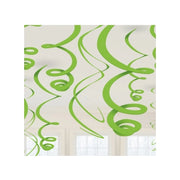 Swirl decoratie Kiwi Groen - 12 stuks