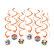 Swirl decoraties Welkom Thuis Holland 70cm 12 stuks