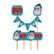 Taart decoratie Abraham Cartoon