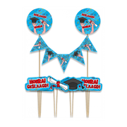 Taart decoratie Geslaagd School Cartoon
