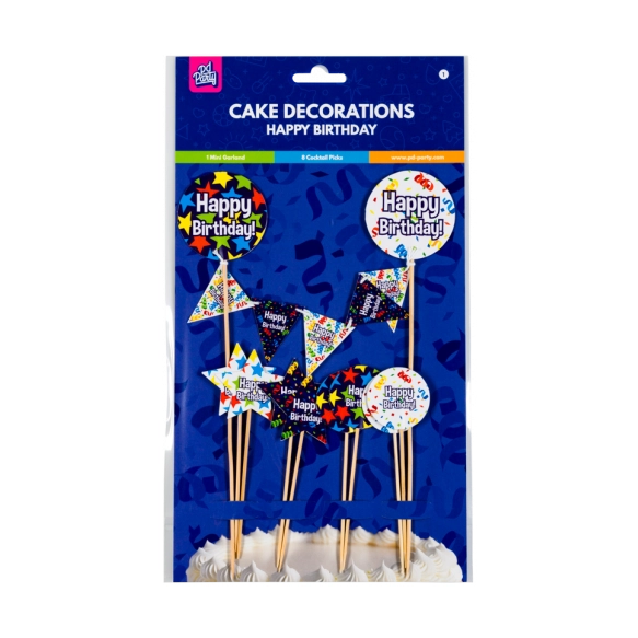 Taart decoratie Happy Birthday Cartoon