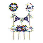 Taart decoratie Happy Birthday Cartoon