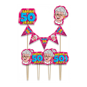 Taart decoratie Sarah Cartoon