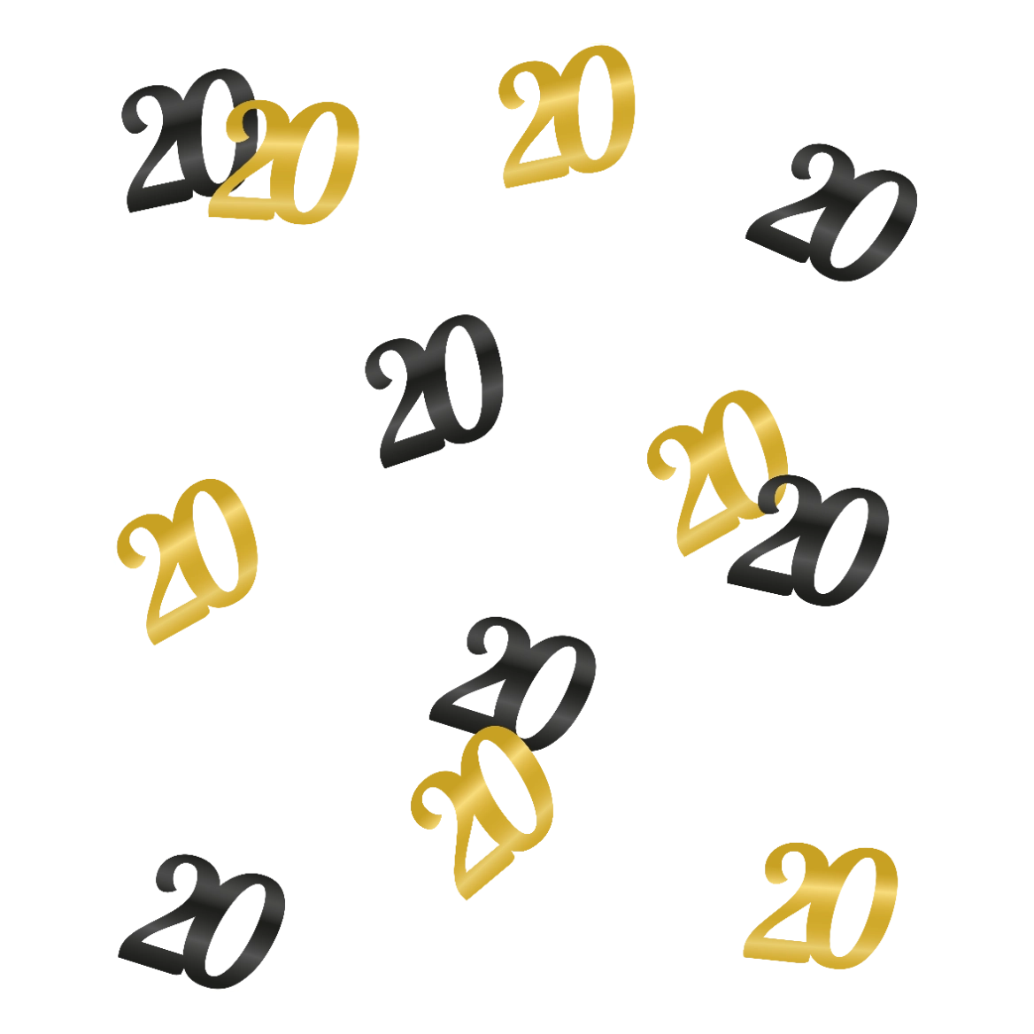 Tafelconfetti 20 jaar