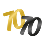 Tafelconfetti 70  jaar
