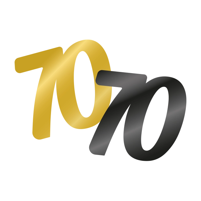 Tafelconfetti 70  jaar