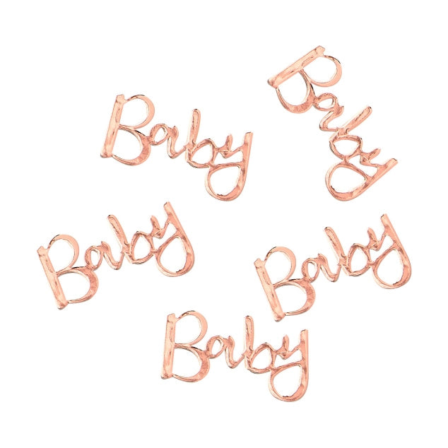 Tafelconfetti Baby roségoud 14g