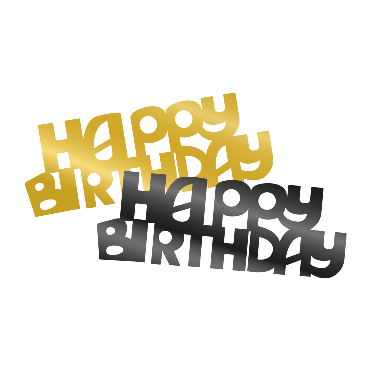 Tafelconfetti Happy Birthday