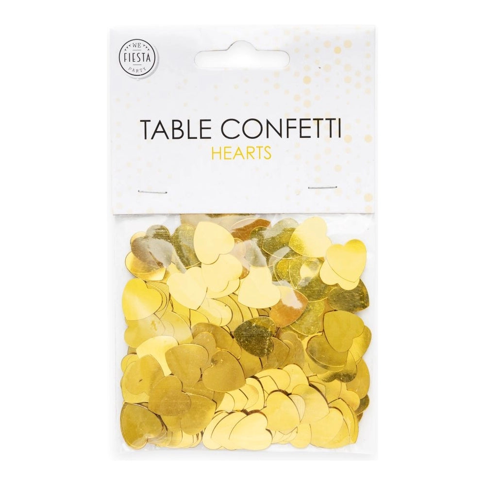 Tafelconfetti  hart goud