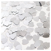 Tafelconfetti  hart zilver