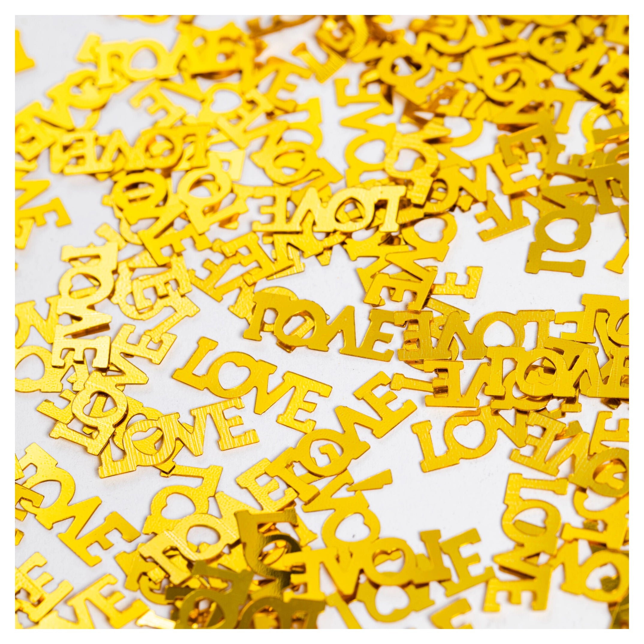 Tafelconfetti LOVE goud