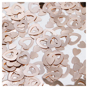 Tafelconfetti open hart rose goud