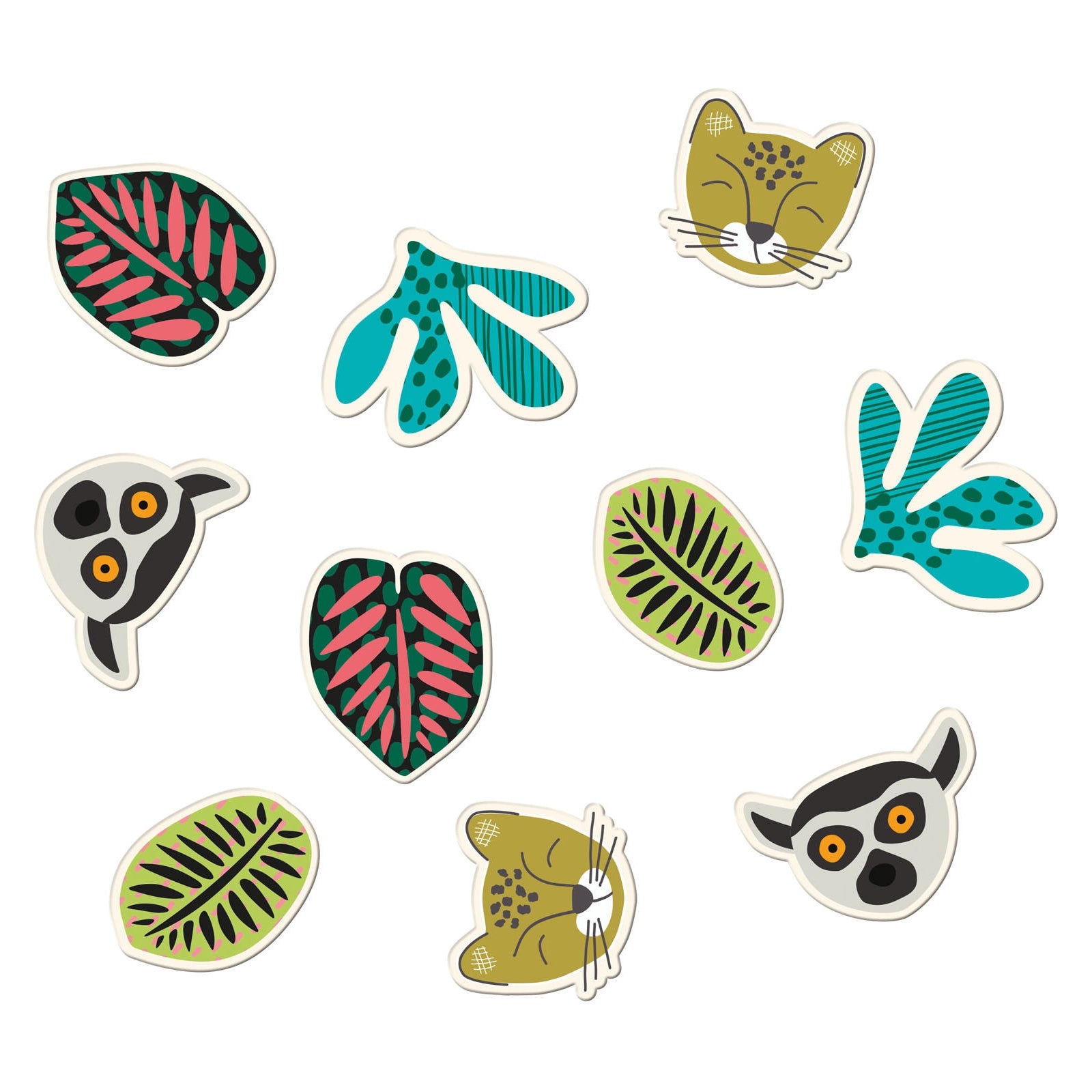 Tafelconfetti XL Zoo Party - 45 stuks - 5cm