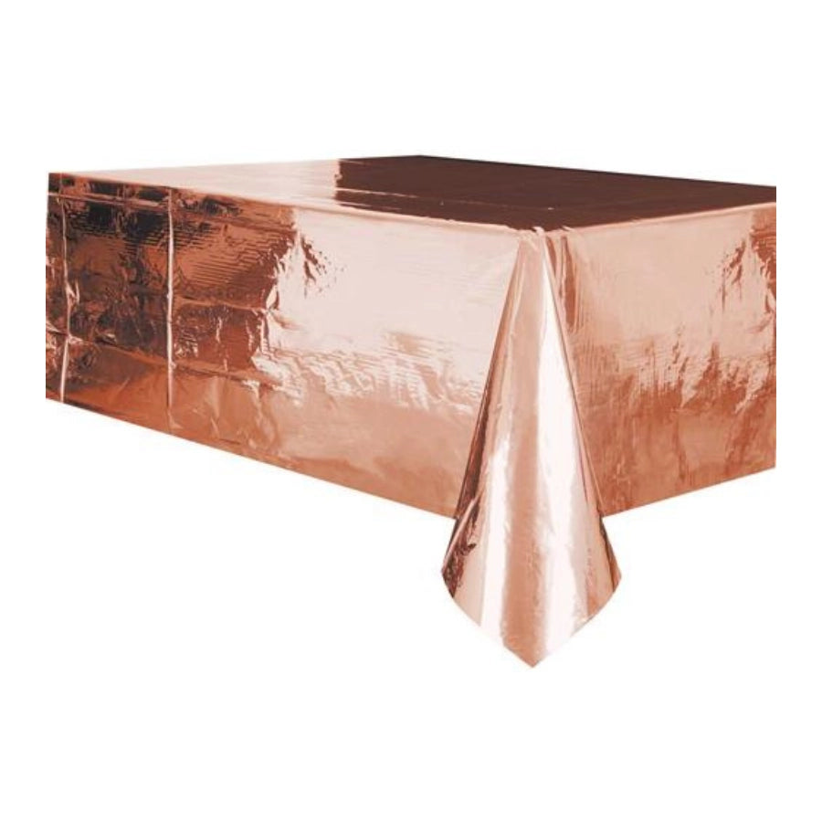 Tafelkleed metallic rosé goud folie 274 x 137cm