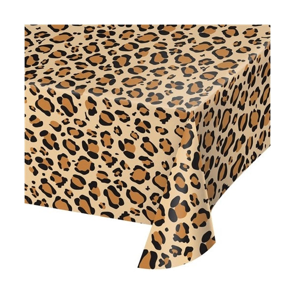 Tafelkleed panter print plastic 137x274cm