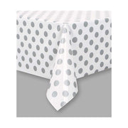 Tafelkleed Silver Dots 137x274cm
